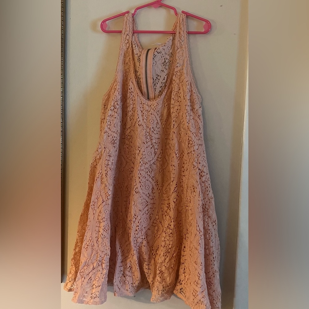 Free people peach lace